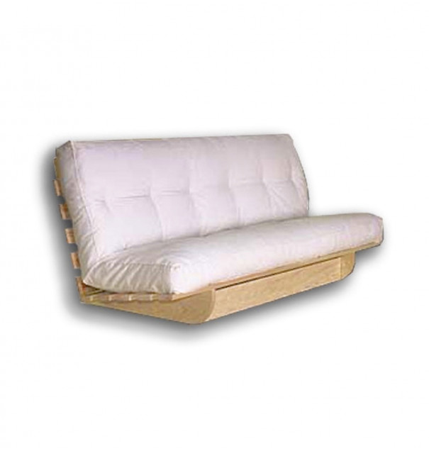 Canapé futon en pin naturel Anouk 140x200