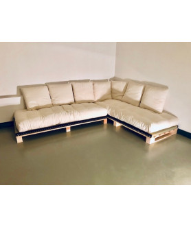 canapé futon angle convertible